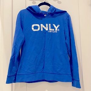 ONLY blue hoodie size L